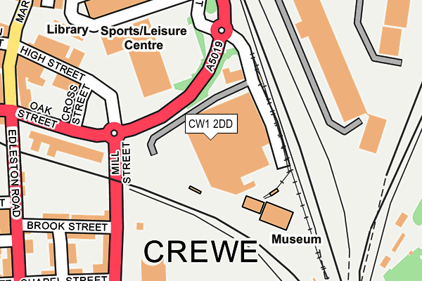 CW1 2DD map - OS OpenMap – Local (Ordnance Survey) CW1 2DD map - OS OpenMap – Local (Ordnance Survey)