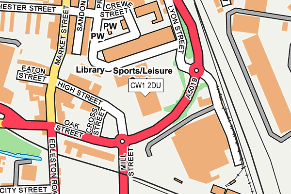 CW1 2DU map - OS OpenMap – Local (Ordnance Survey) CW1 2DU map - OS OpenMap – Local (Ordnance Survey)