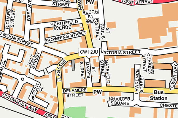 CW1 2JU map - OS OpenMap – Local (Ordnance Survey) CW1 2JU map - OS OpenMap – Local (Ordnance Survey)