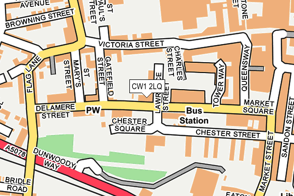 CW1 2LQ map - OS OpenMap – Local (Ordnance Survey) CW1 2LQ map - OS OpenMap – Local (Ordnance Survey)