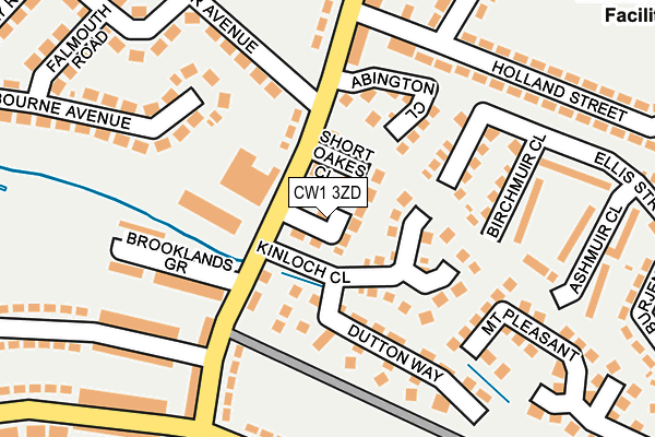 CW1 3ZD map - OS OpenMap – Local (Ordnance Survey) CW1 3ZD map - OS OpenMap – Local (Ordnance Survey)