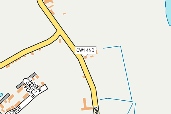 CW1 4ND map - OS OpenMap – Local (Ordnance Survey) CW1 4ND map - OS OpenMap – Local (Ordnance Survey)