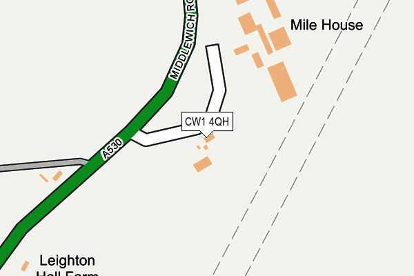 CW1 4QH map - OS OpenMap – Local (Ordnance Survey) CW1 4QH map - OS OpenMap – Local (Ordnance Survey)