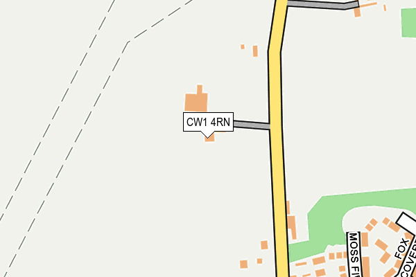 CW1 4RN map - OS OpenMap – Local (Ordnance Survey) CW1 4RN map - OS OpenMap – Local (Ordnance Survey)