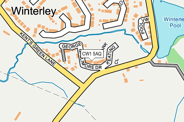CW1 5AQ map - OS OpenMap – Local (Ordnance Survey) CW1 5AQ map - OS OpenMap – Local (Ordnance Survey)