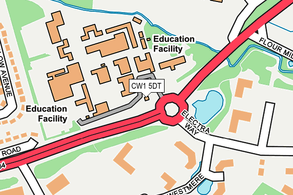 CW1 5DT map - OS OpenMap – Local (Ordnance Survey) CW1 5DT map - OS OpenMap – Local (Ordnance Survey)