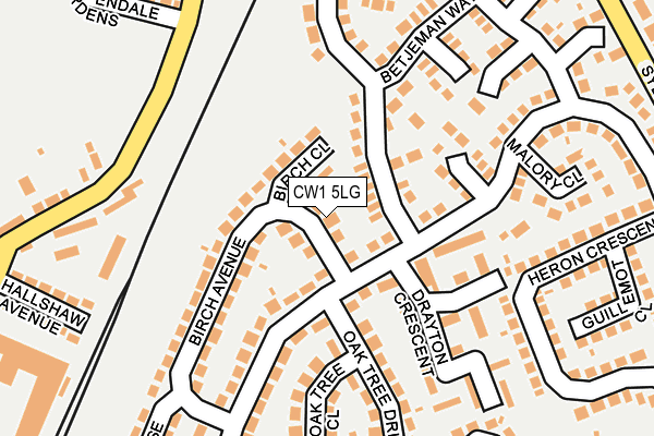 CW1 5LG map - OS OpenMap – Local (Ordnance Survey) CW1 5LG map - OS OpenMap – Local (Ordnance Survey)