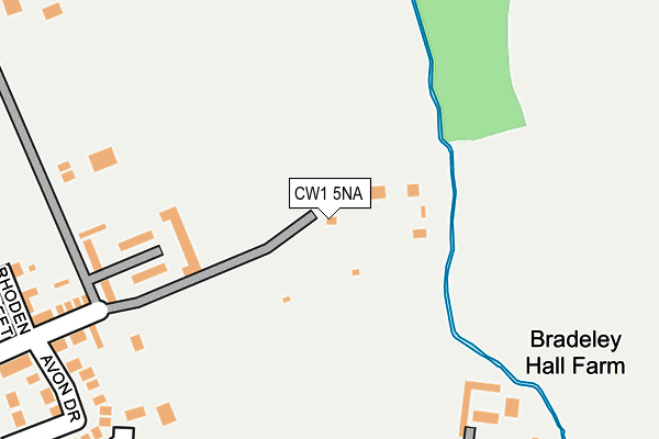CW1 5NA map - OS OpenMap – Local (Ordnance Survey) CW1 5NA map - OS OpenMap – Local (Ordnance Survey)