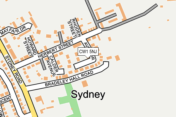 CW1 5NJ map - OS OpenMap – Local (Ordnance Survey) CW1 5NJ map - OS OpenMap – Local (Ordnance Survey)