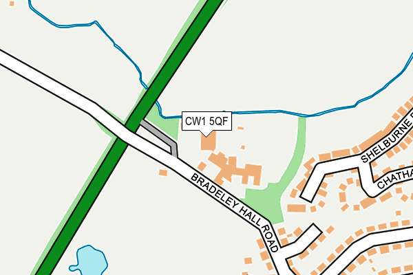 CW1 5QF map - OS OpenMap – Local (Ordnance Survey) CW1 5QF map - OS OpenMap – Local (Ordnance Survey)