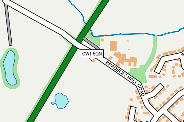 CW1 5QN map - OS OpenMap – Local (Ordnance Survey) CW1 5QN map - OS OpenMap – Local (Ordnance Survey)
