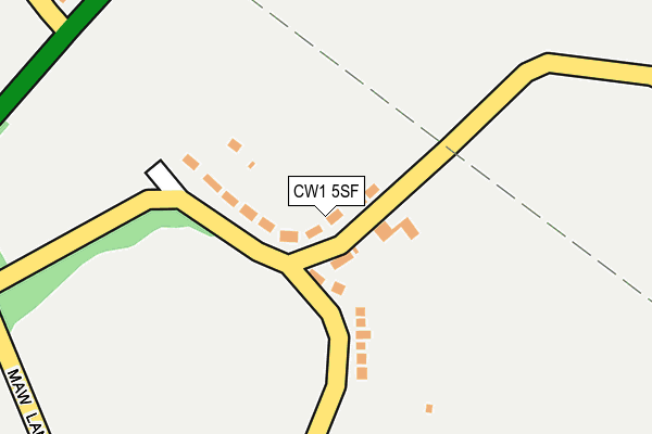 CW1 5SF map - OS OpenMap – Local (Ordnance Survey) CW1 5SF map - OS OpenMap – Local (Ordnance Survey)