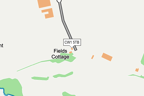 CW1 5TB map - OS OpenMap – Local (Ordnance Survey) CW1 5TB map - OS OpenMap – Local (Ordnance Survey)