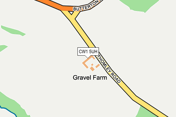 CW1 5UH map - OS OpenMap – Local (Ordnance Survey) CW1 5UH map - OS OpenMap – Local (Ordnance Survey)