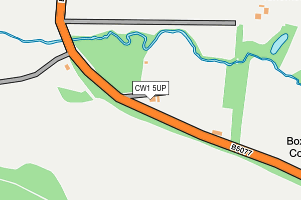 CW1 5UP map - OS OpenMap – Local (Ordnance Survey) CW1 5UP map - OS OpenMap – Local (Ordnance Survey)