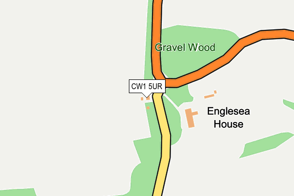 CW1 5UR map - OS OpenMap – Local (Ordnance Survey) CW1 5UR map - OS OpenMap – Local (Ordnance Survey)
