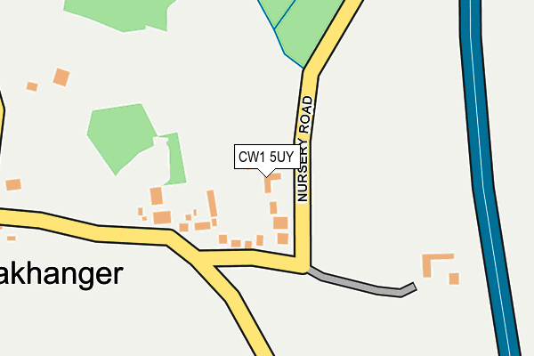 CW1 5UY map - OS OpenMap – Local (Ordnance Survey) CW1 5UY map - OS OpenMap – Local (Ordnance Survey)