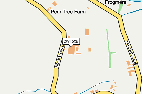 CW1 5XE map - OS OpenMap – Local (Ordnance Survey) CW1 5XE map - OS OpenMap – Local (Ordnance Survey)