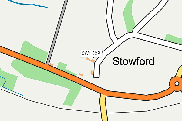 CW1 5XP map - OS OpenMap – Local (Ordnance Survey) CW1 5XP map - OS OpenMap – Local (Ordnance Survey)