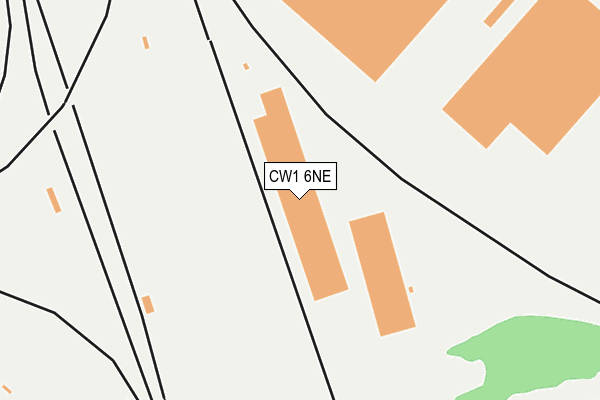 CW1 6NE map - OS OpenMap – Local (Ordnance Survey) CW1 6NE map - OS OpenMap – Local (Ordnance Survey)