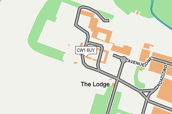 CW1 6UY map - OS OpenMap – Local (Ordnance Survey) CW1 6UY map - OS OpenMap – Local (Ordnance Survey)