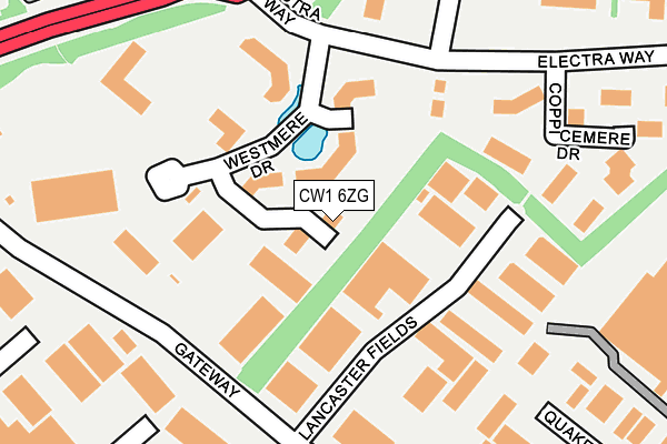 CW1 6ZG map - OS OpenMap – Local (Ordnance Survey) CW1 6ZG map - OS OpenMap – Local (Ordnance Survey)