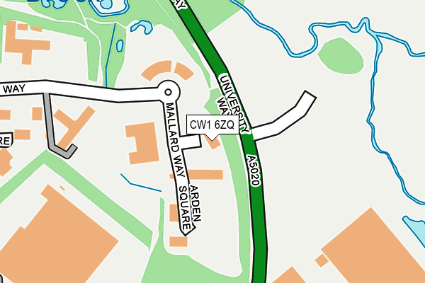 CW1 6ZQ map - OS OpenMap – Local (Ordnance Survey) CW1 6ZQ map - OS OpenMap – Local (Ordnance Survey)