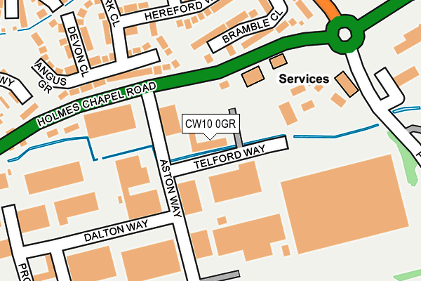 CW10 0GR map - OS OpenMap – Local (Ordnance Survey) CW10 0GR map - OS OpenMap – Local (Ordnance Survey)