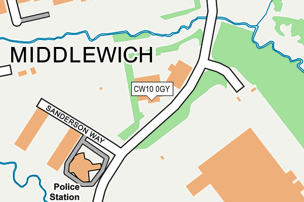 CW10 0GY map - OS OpenMap – Local (Ordnance Survey) CW10 0GY map - OS OpenMap – Local (Ordnance Survey)