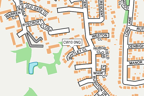CW10 0NQ map - OS OpenMap – Local (Ordnance Survey) CW10 0NQ map - OS OpenMap – Local (Ordnance Survey)