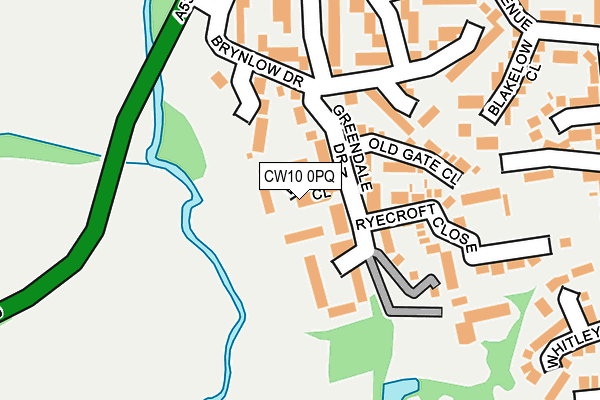 CW10 0PQ map - OS OpenMap – Local (Ordnance Survey) CW10 0PQ map - OS OpenMap – Local (Ordnance Survey)