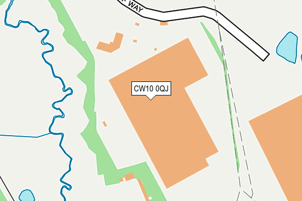 CW10 0QJ map - OS OpenMap – Local (Ordnance Survey) CW10 0QJ map - OS OpenMap – Local (Ordnance Survey)