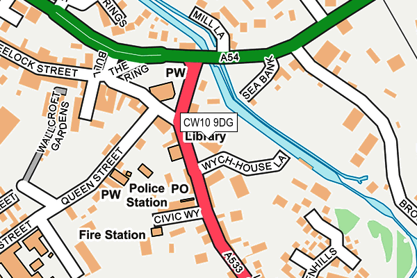 CW10 9DG map - OS OpenMap – Local (Ordnance Survey) CW10 9DG map - OS OpenMap – Local (Ordnance Survey)