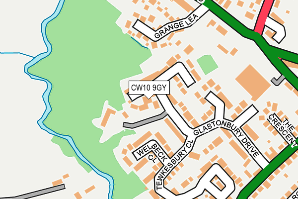 CW10 9GY map - OS OpenMap – Local (Ordnance Survey) CW10 9GY map - OS OpenMap – Local (Ordnance Survey)