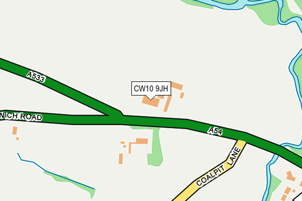 CW10 9JH map - OS OpenMap – Local (Ordnance Survey) CW10 9JH map - OS OpenMap – Local (Ordnance Survey)