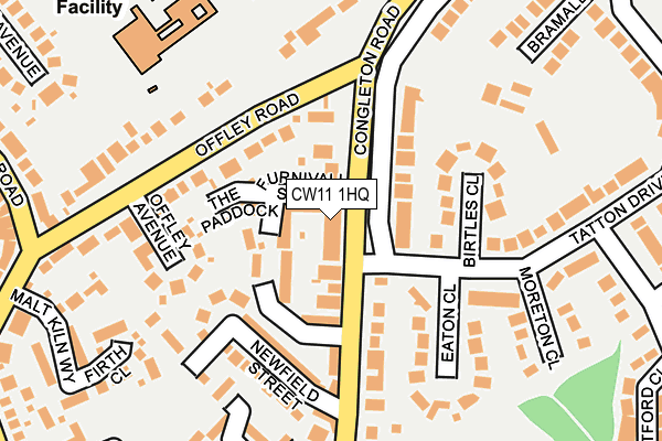 CW11 1HQ map - OS OpenMap – Local (Ordnance Survey)