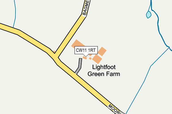 CW11 1RT map - OS OpenMap – Local (Ordnance Survey) CW11 1RT map - OS OpenMap – Local (Ordnance Survey)
