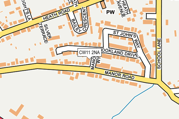 CW11 2NA map - OS OpenMap – Local (Ordnance Survey) CW11 2NA map - OS OpenMap – Local (Ordnance Survey)