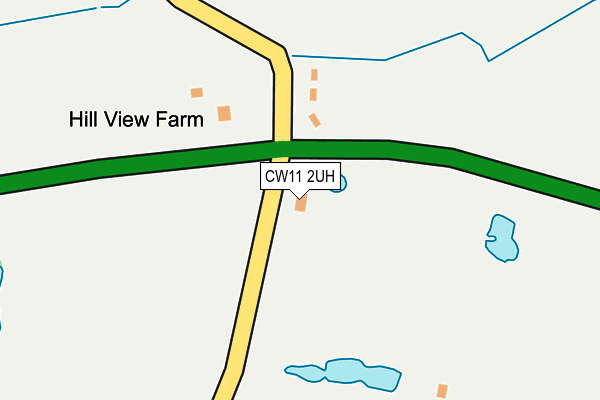 CW11 2UH map - OS OpenMap – Local (Ordnance Survey) CW11 2UH map - OS OpenMap – Local (Ordnance Survey)