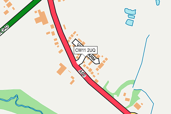 CW11 2UQ map - OS OpenMap – Local (Ordnance Survey) CW11 2UQ map - OS OpenMap – Local (Ordnance Survey)