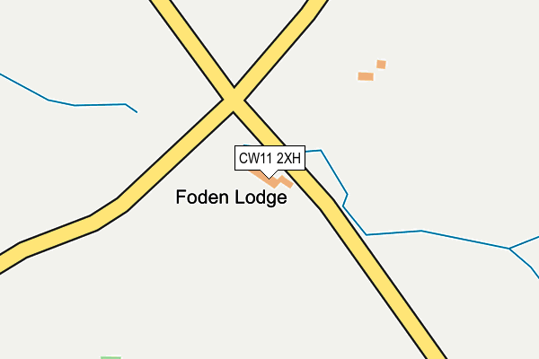 CW11 2XH map - OS OpenMap – Local (Ordnance Survey) CW11 2XH map - OS OpenMap – Local (Ordnance Survey)