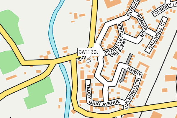 CW11 3DJ map - OS OpenMap – Local (Ordnance Survey) CW11 3DJ map - OS OpenMap – Local (Ordnance Survey)
