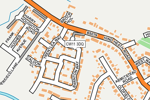 CW11 3DQ map - OS OpenMap – Local (Ordnance Survey) CW11 3DQ map - OS OpenMap – Local (Ordnance Survey)