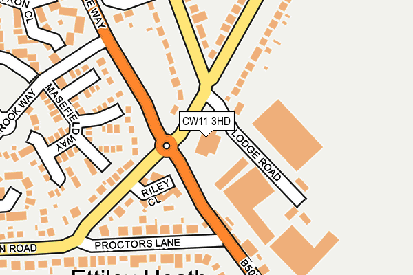 CW11 3HD map - OS OpenMap – Local (Ordnance Survey) CW11 3HD map - OS OpenMap – Local (Ordnance Survey)
