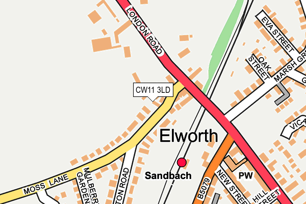 CW11 3LD map - OS OpenMap – Local (Ordnance Survey) CW11 3LD map - OS OpenMap – Local (Ordnance Survey)