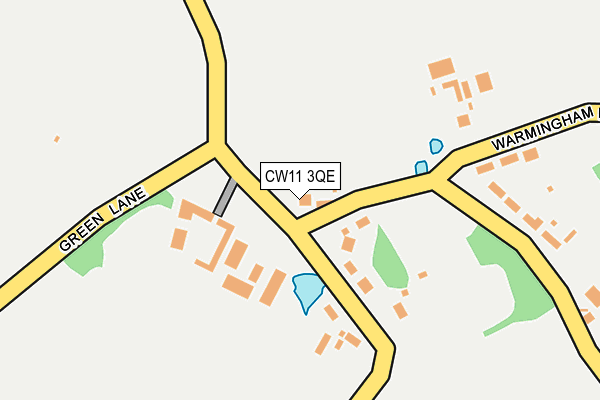 CW11 3QE map - OS OpenMap – Local (Ordnance Survey) CW11 3QE map - OS OpenMap – Local (Ordnance Survey)