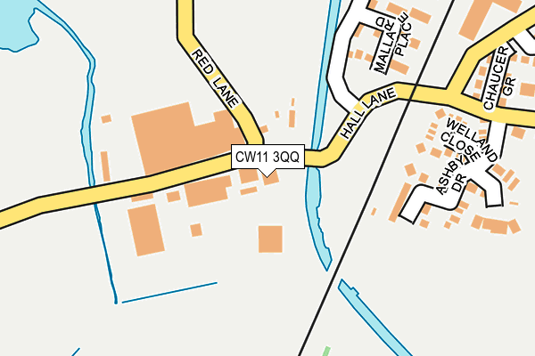 CW11 3QQ map - OS OpenMap – Local (Ordnance Survey) CW11 3QQ map - OS OpenMap – Local (Ordnance Survey)