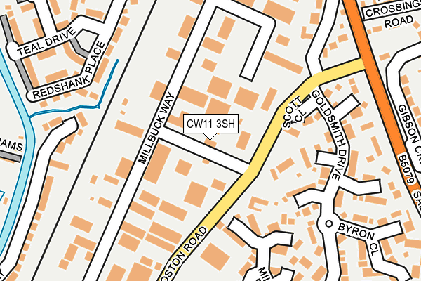 CW11 3SH map - OS OpenMap – Local (Ordnance Survey) CW11 3SH map - OS OpenMap – Local (Ordnance Survey)