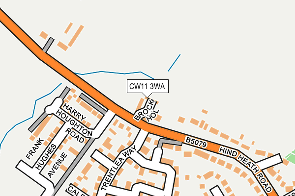 CW11 3WA map - OS OpenMap – Local (Ordnance Survey) CW11 3WA map - OS OpenMap – Local (Ordnance Survey)