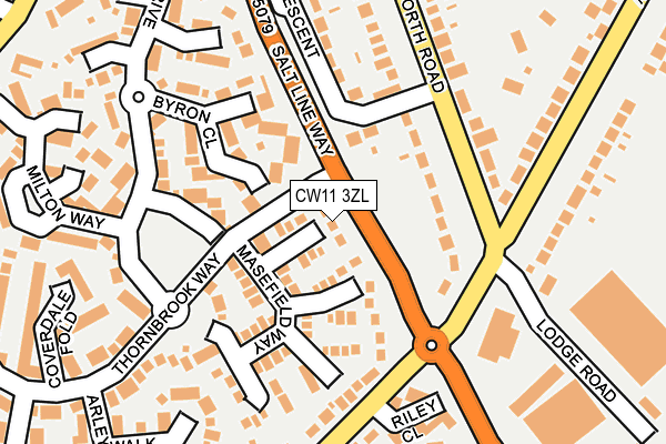 CW11 3ZL map - OS OpenMap – Local (Ordnance Survey) CW11 3ZL map - OS OpenMap – Local (Ordnance Survey)